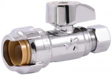 VALVE 1/2X3/8IN STRGHT PSH FIT