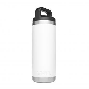RAMBLER 18OZ BOTTLE WHITE