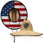 STRAW HAT/ AMERICAN FLAG