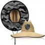 STRAW HAT/ GREY MILITARY CAMO