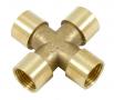 BRASS CROSS 3/8" NPT