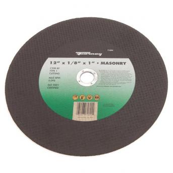 CUTTING WHEEL, MASONRY/ASPHALT, TYPE 1, 12" x 1/8" x 1"