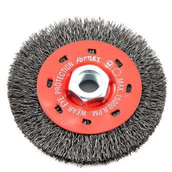 WIRE WHEEL CRIMPED, 4" x .012" x 5/8"-11 ARBOR