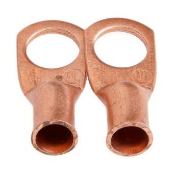 LUG FOR #6 CABLE, 3/8" STUD, PREMIUM COPPER