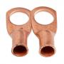 LUG FOR #6 CABLE, 3/8" STUD, PREMIUM COPPER