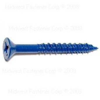 PHILLIPS FLAT MASONRY SCREWS 1/4 X 2-1/4 BLUE RUSPERT