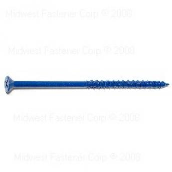 PHILLIPS FLAT MASONRY SCREWS 3/16 X 4 BLUE RUSPERT