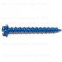 SLOTTED HEX MASONRY SCREWS 3/16 X 1-3/4 BLUE RUSPERT