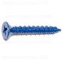 PHILLIPS FLAT MASONRY SCREWS 1/4 X 1-3/4 BLUE RUSPERT