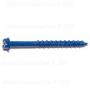 SLOTTED HEX MASONRY SCREWS 3/16 X 2-1/4 BLUE RUSPERT