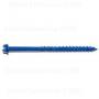 SLOTTED HEX MASONRY SCREWS 3/16 X 3-1/4 BLUE RUSPERT