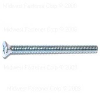 PHILLIPS FLAT MACHINE W/ NUTS 1/4-20 X 3 ZINC 