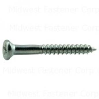 PHILLIPS FLAT WOOD SCREWS 4 X 1 ZINC