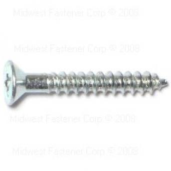 PHILLIPS FLAT WOOD SCREWS 6 X 1 ZINC