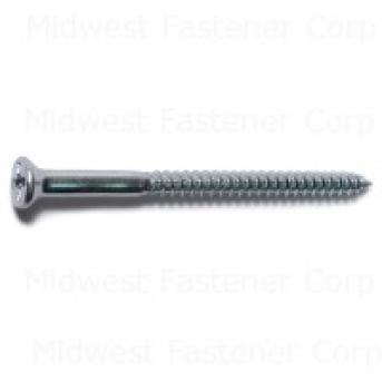 PHILLIPS FLAT WOOD SCREWS 8 X 2-1/2 ZINC