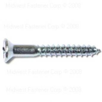 PHILLIPS FLAT WOOD SCREWS 10 X 1-1/2 ZINC