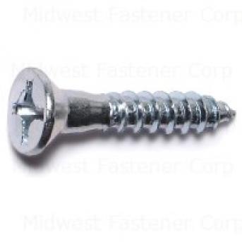 PHILLIPS FLAT WOOD SCREWS 12 X 1-1/4 ZINC