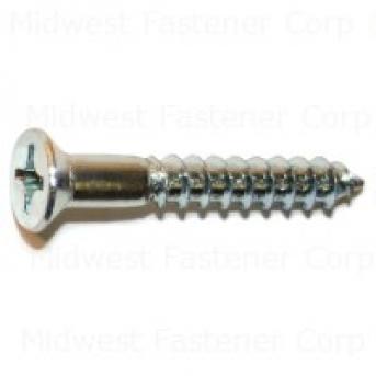 PHILLIPS FLAT WOOD SCREWS 12 X 1-1/2 ZINC