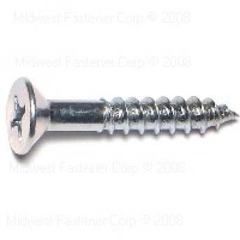 PHILLIPS FLAT WOOD SCREWS 14 X 1-1/2 ZINC