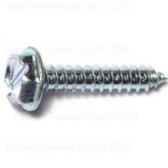 SLOTTED HEX WASHER SHEET METAL SCREWS 6 X 3/4 ZINC