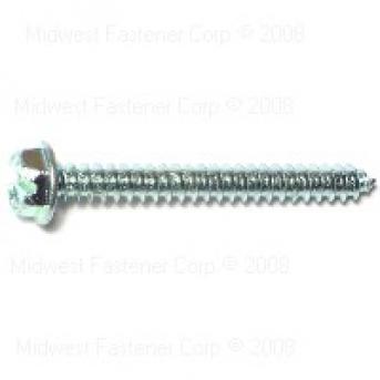 SLOTTED HEX WASHER SHEET METAL SCREWS 8 X 1-1/2 ZINC