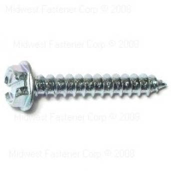 SLOTTED HEX WASHER SHEET METAL SCREWS 10 X 1-1/4 ZINC