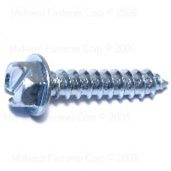 SLOTTED HEX WASHER SHEET METAL SCREWS 14 X 1-1/4 ZINC