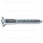 PHILLIPS FLAT WOOD SCREWS 10 X 1-1/2 ZINC