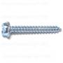 SLOTTED HEX WASHER SHEET METAL SCREWS 8 X 1-1/4 ZINC